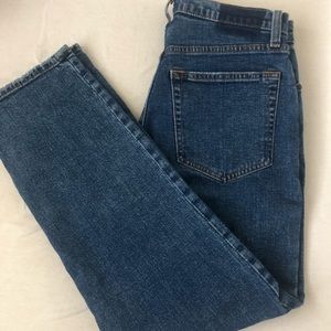 ABERCOMBIE ULTRA HIGH RISE ANKLE STRAIGHT JEANS